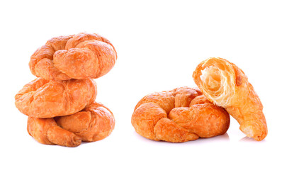 Croissant isolated on white background