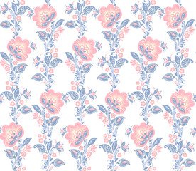 Romantic seamless floral pattern. Seamless pattern can be used for wallpaper, pattern fills, web page backgrounds, surface textures. background. Eps 8