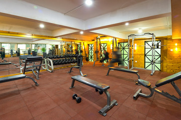 Fototapeta na wymiar interior of modern gym