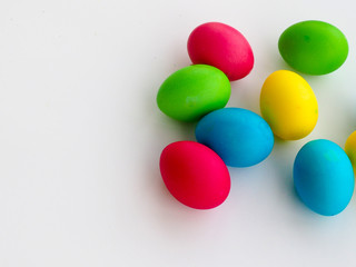 Colorful easter eggs background.