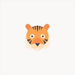 Fototapeta na wymiar tiger icon flat design