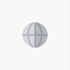 worldwide icon flat design
