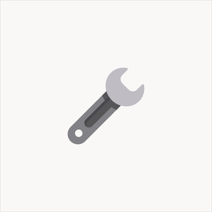 wrench icon flat design