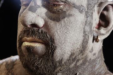 Obraz premium man - clay head