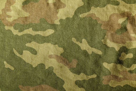 Camouflage uniform cloth pattern.
