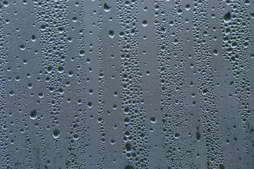 water droplets on glass