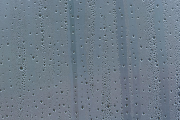 water droplets on glass