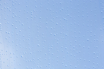 water droplets on glass