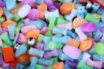 texture of colored beads