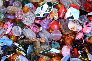 Fototapeta na wymiar texture of colored beads
