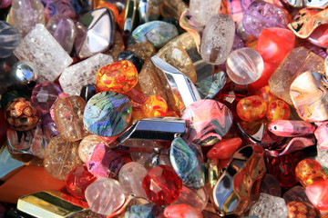 Naklejka premium texture of colored beads