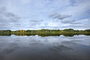 smooth surface of the river