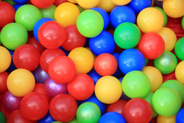 background of colored balls
