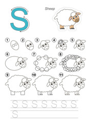 Obraz premium Drawing tutorial for kids.