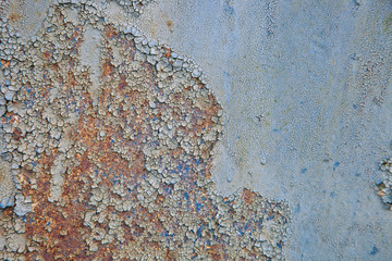 Iron rusty colored background. Selective focus