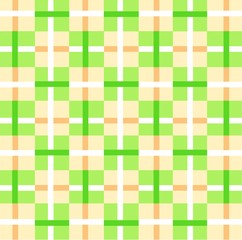 格子模様黄