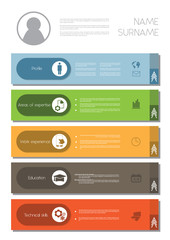 resume cv design template