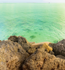 Panorama view of Serena Beach, Gujarat, India