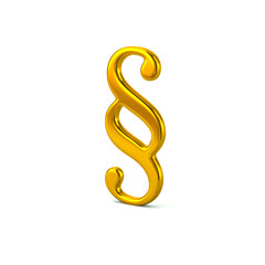Golden paragraph symbol