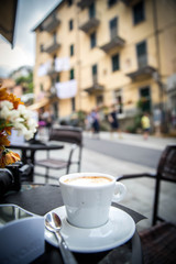 Cup of Coffee at Italian Cafe