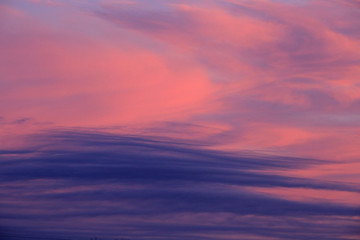 pink and purple sunset