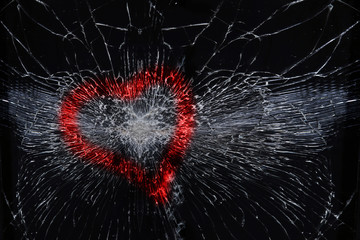 broken glass texture