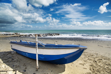 Naklejka premium Barca blu