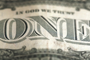 banknote one US dollar