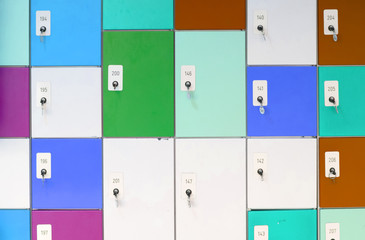 Cabinet lockers, different sizes