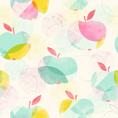 Fototapety  wzór z jabłkami
