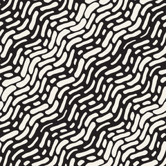 Abstract Background With Rounded brush strokes. Doodle Vector Seamless Pattern.