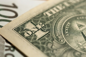 banknote one US dollar