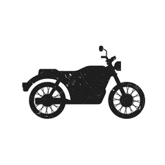 Classic Bike grunge silhouette