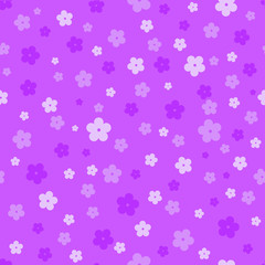 lilac floral background.  vector seamless pattern