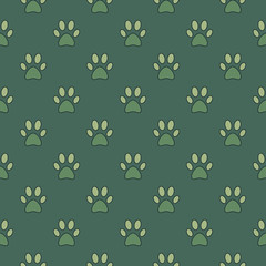 Dog paw pattern