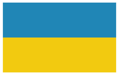 Flag of Ukraine. Vector illustration country flag design.