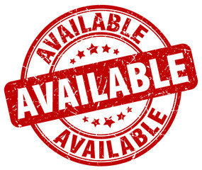 available red grunge round vintage rubber stamp