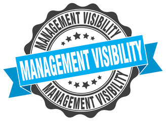 Obraz premium management visibility stamp. sign. seal