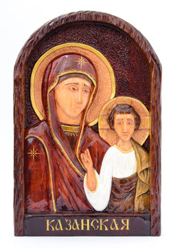 The image of the Virgin Mary on the iconostasis