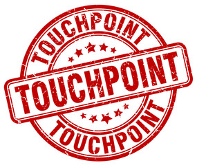 touchpoint red grunge stamp