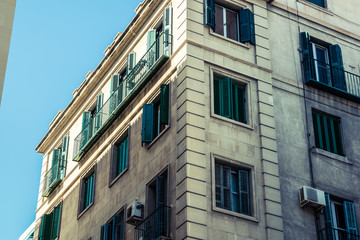 old architecture of a spanish mediterranean town