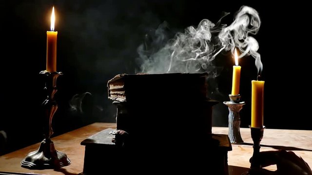 Old Books and Candlelight