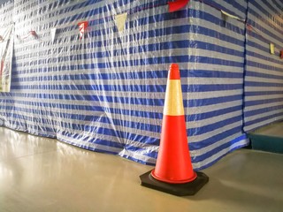 Traffic cone Construction control area Covered with canvas