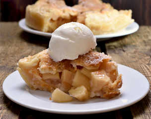 Piece of apple pie