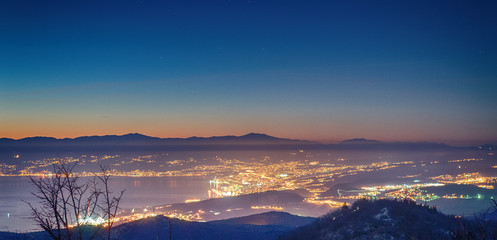 Rijeka sunset from Medvedjak peak