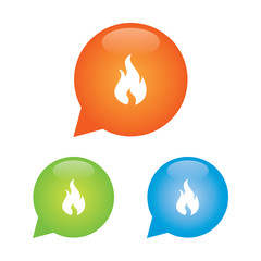 Fire or Flame Marker Icon