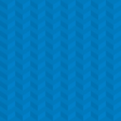 Blue Isometric Chevron Pattern. Neutral Seamless Herringbone Wallpaper Background. - 141013170