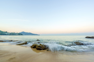Fototapeta na wymiar Surin beach in Phuket island