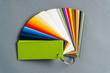 a set of colored paper for sample