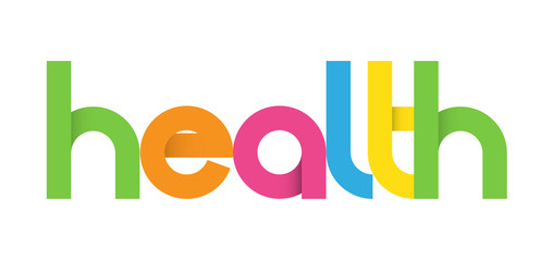 HEALTH Colourful Vector Letters Icon